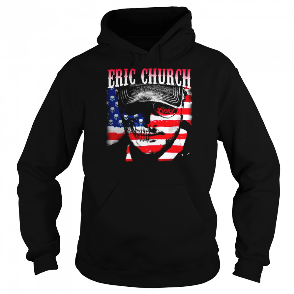 eric church mix american flag shirt unisex hoodie