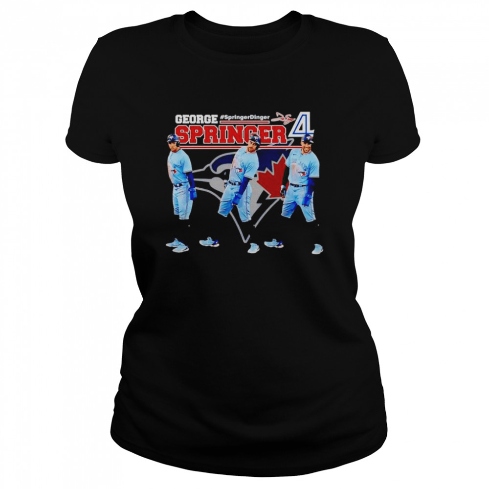 george Springer Toronto Blue Jays springer dinger shirt Classic Women's T-shirt