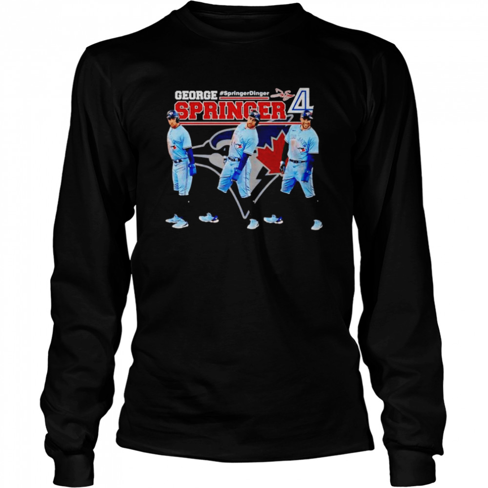 george Springer Toronto Blue Jays springer dinger shirt Long Sleeved T-shirt