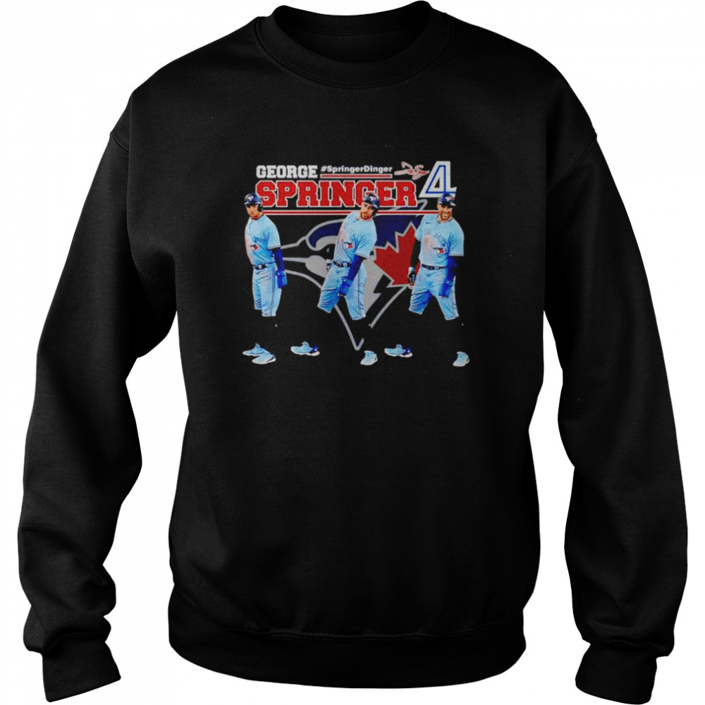 george Springer Toronto Blue Jays springer dinger shirt Unisex Sweatshirt