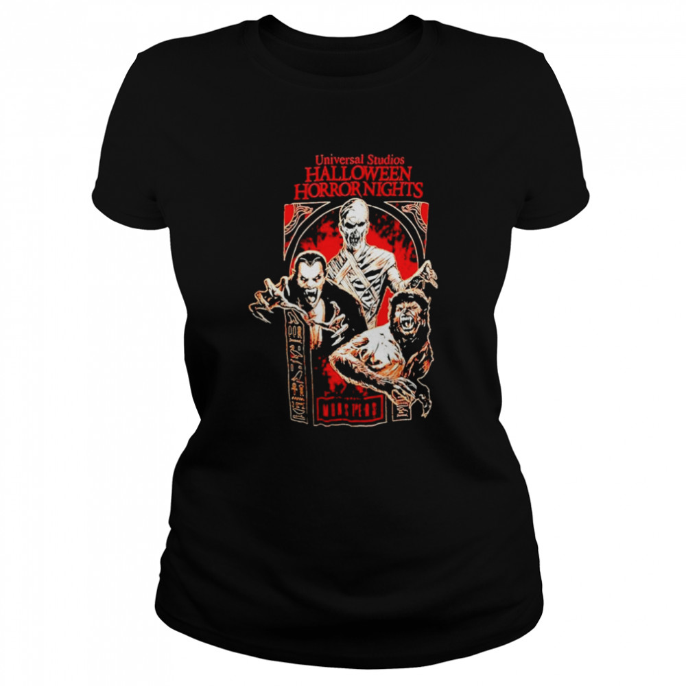 Halloween horror nights 2022 universal monsters shirt Classic Women's T-shirt