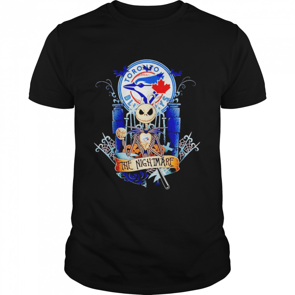 Jack Skellington Toronto Blue Jays The Nightmare Halloween shirt Classic Men's T-shirt