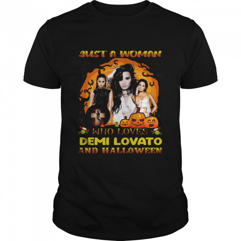 Just A Woman Who Loves Demi And Halloween shirt Classic Men's T-shirt