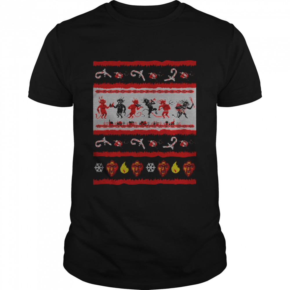 Krampus Christmas The Christmas Devil Party Krampus Ugly Style shirt Classic Men's T-shirt