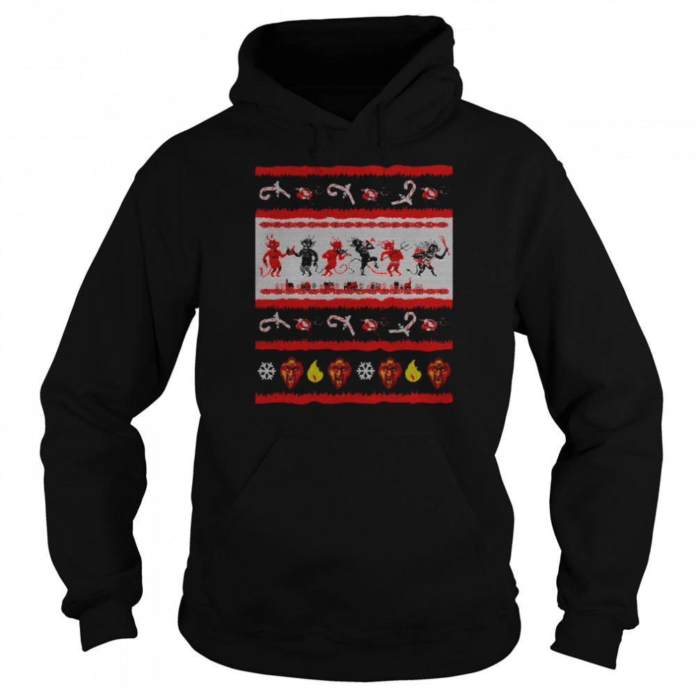 Krampus Christmas The Christmas Devil Party Krampus Ugly Style shirt Unisex Hoodie