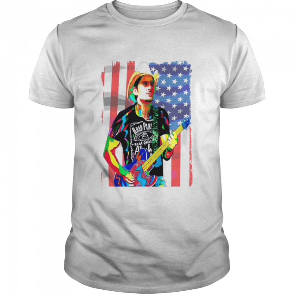 Muaic Brad Paisley Colorful shirt