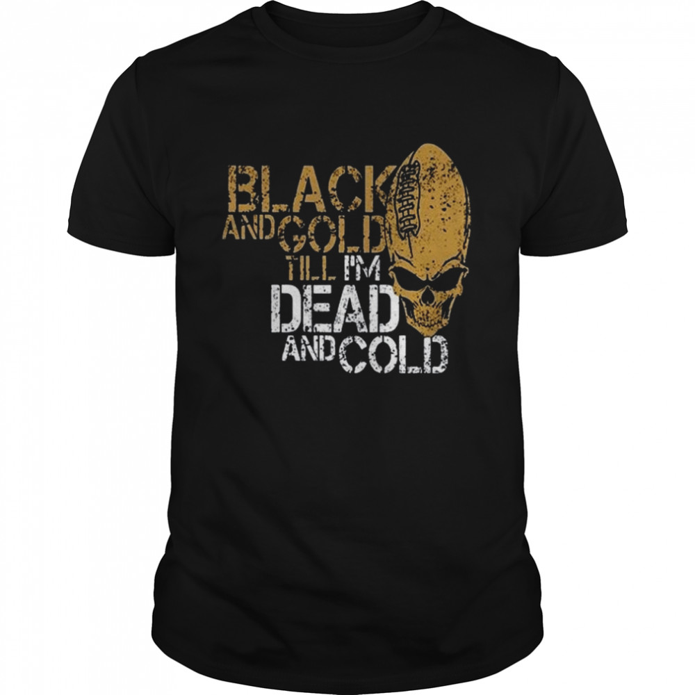 New Orleans Black And Gold Vintage New Orleans Sports Retro American Football shirt Classic Men's T-shirt