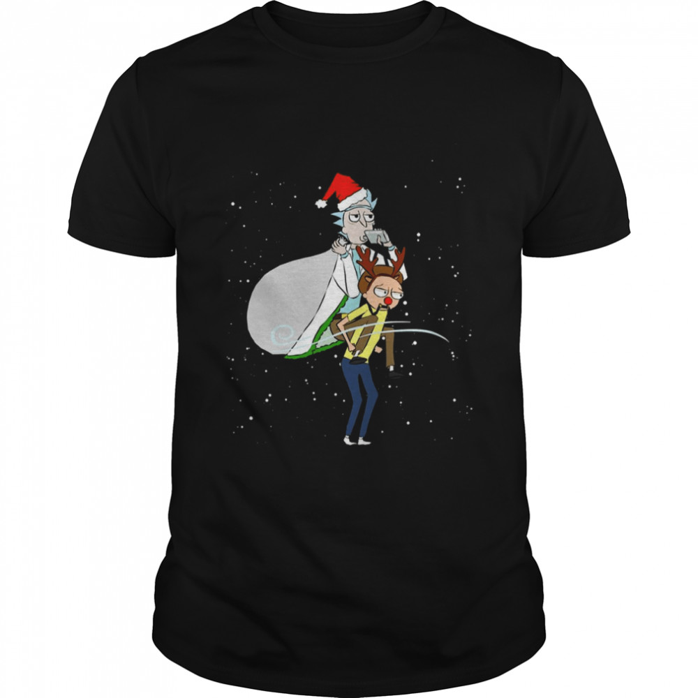On My Head Santa Rick Rick And Morty shirt Classic Men's T-shirt