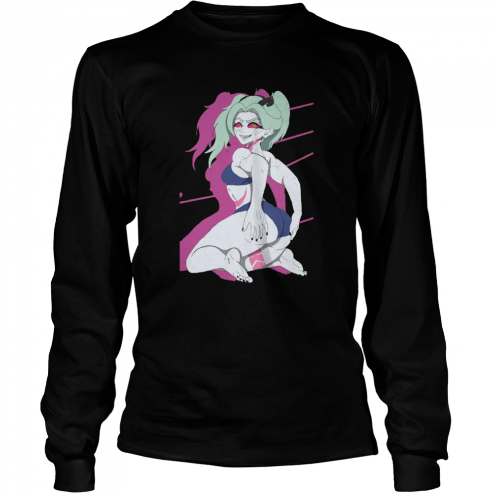 Sexy Demon Face Rebecca Cyberpunk shirt Long Sleeved T-shirt