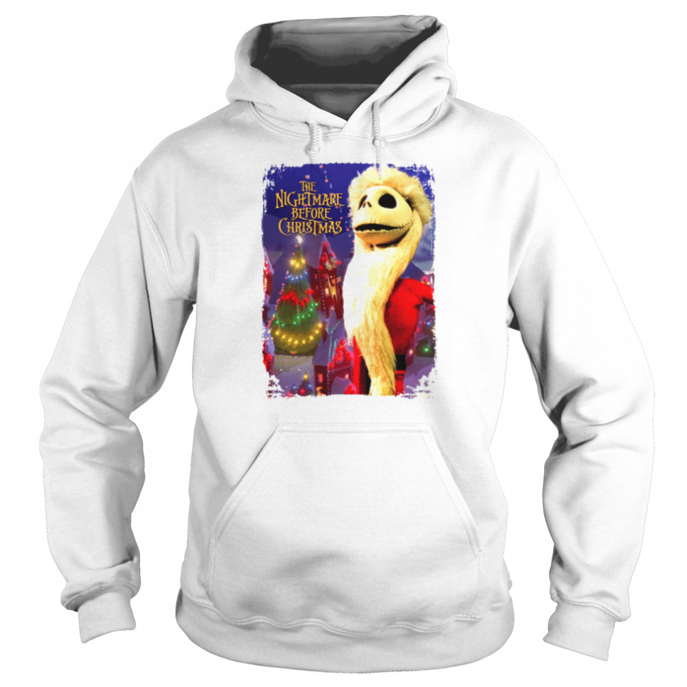 The Nightmare Before Christmas Jack Skellington Santa Jack White Halloween shirt Unisex Hoodie