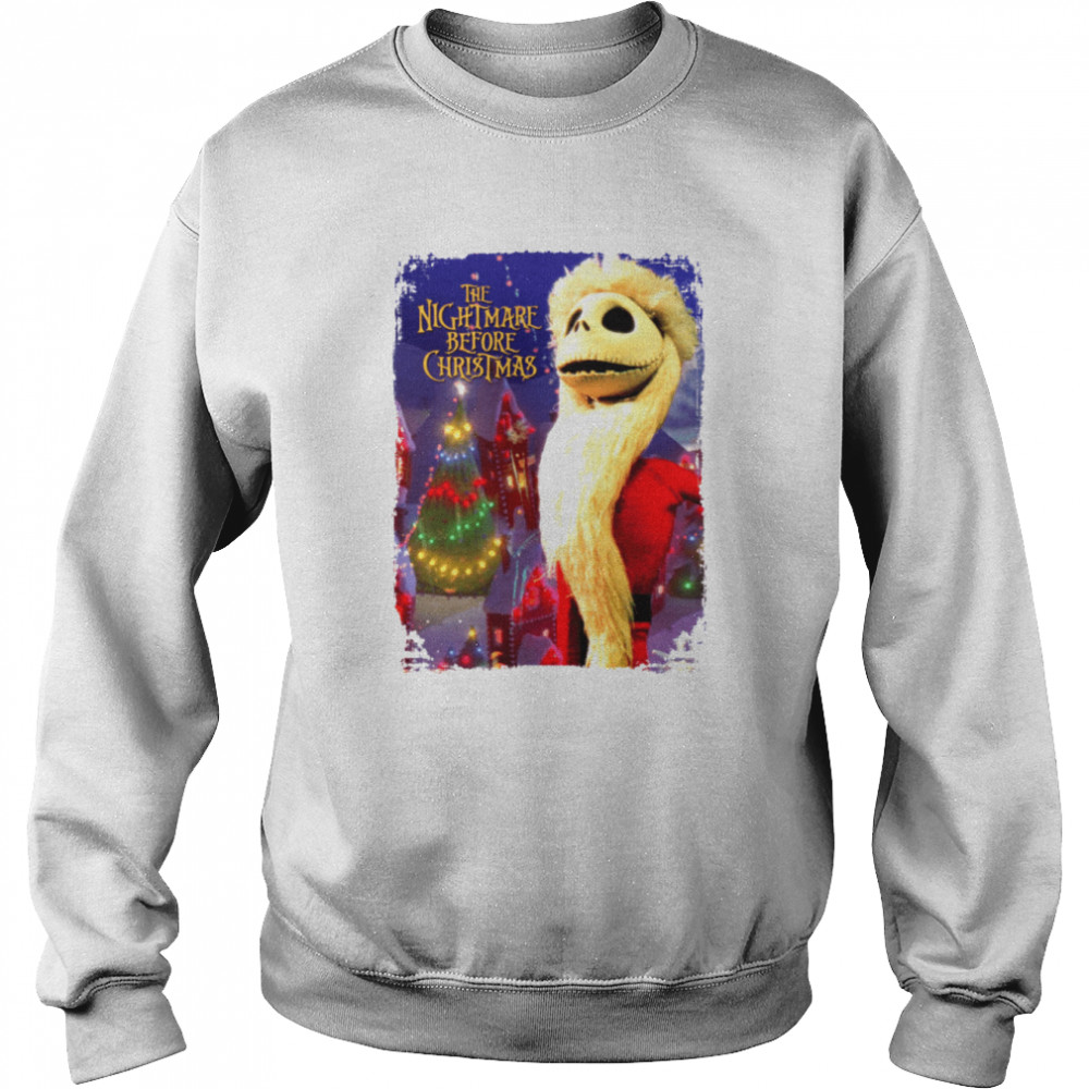The Nightmare Before Christmas Jack Skellington Santa Jack White Halloween shirt Unisex Sweatshirt
