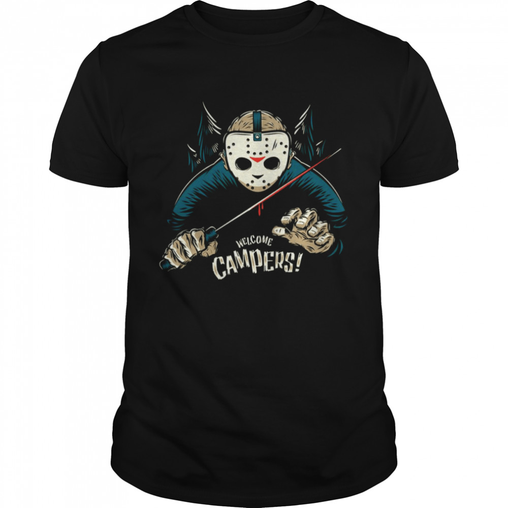 Welcome Campers Halloween Jason Voorhees Monsters shirt
