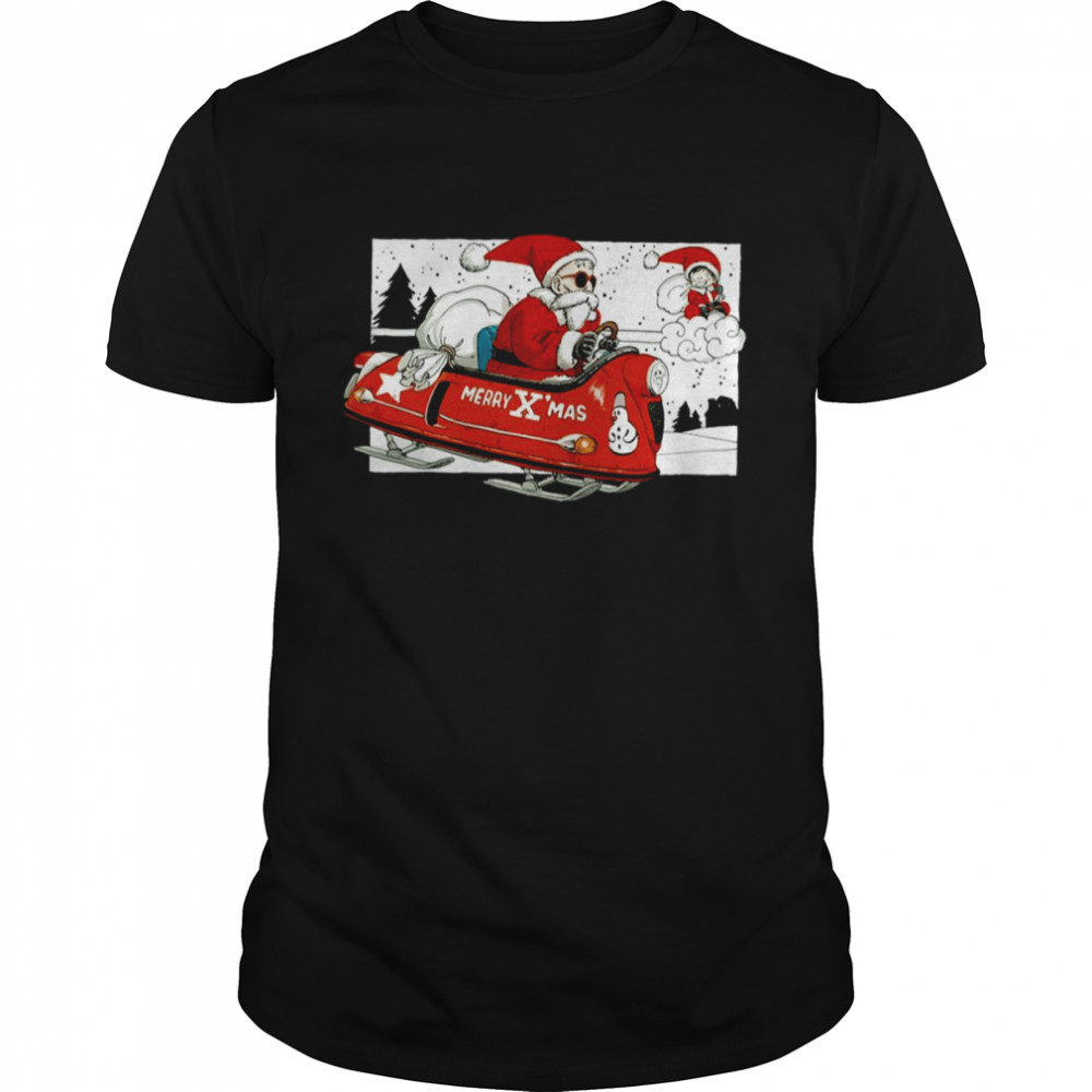 Animated Art Dragon Ball Z Goku Merry Xmas shirt