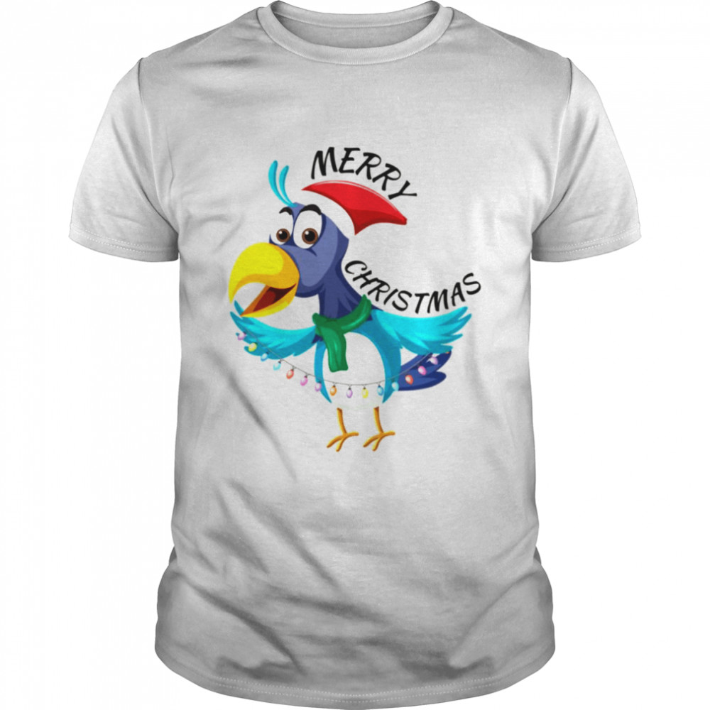 Bird Merry Christmas Graphic & S Tsh Funny Christmas shirt