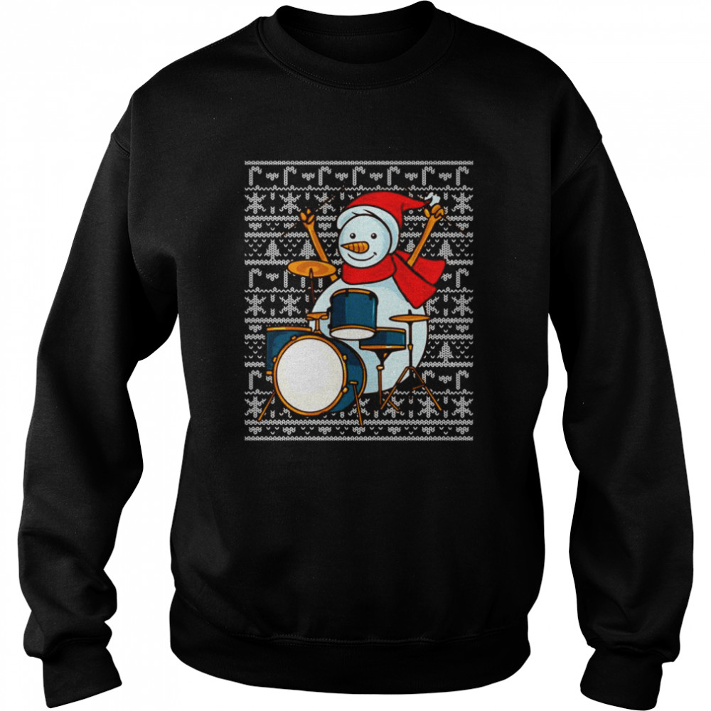 Drummer Ugly Christmas shirt Unisex Sweatshirt