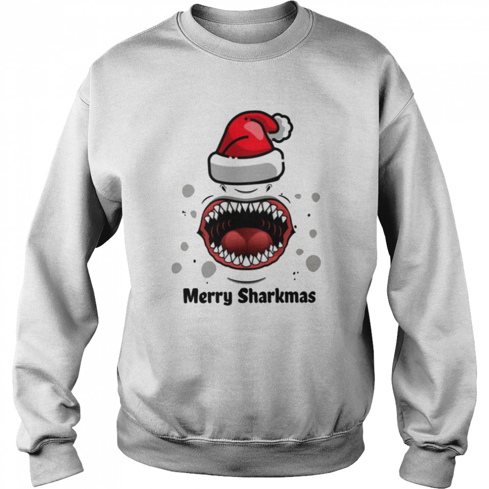 Merry Sharkmas Christmas shirt Unisex Sweatshirt