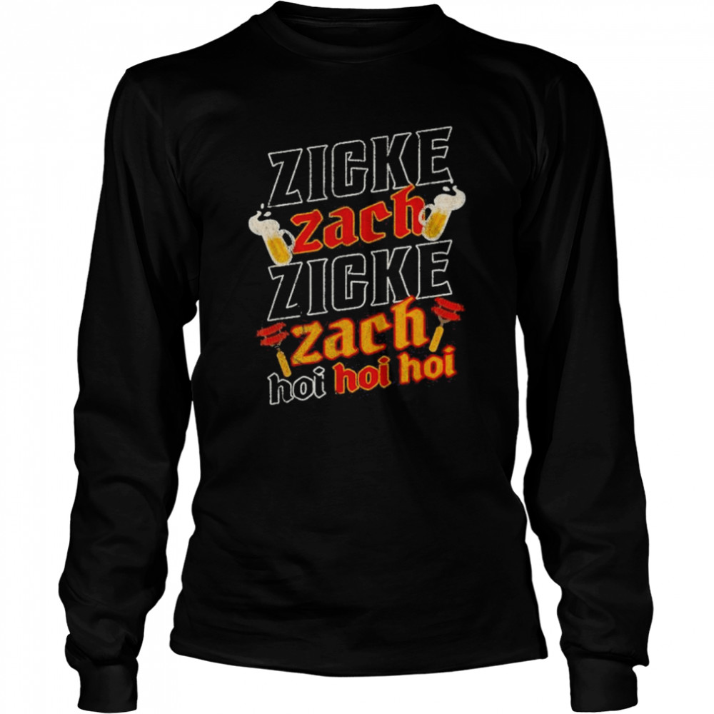 Zicke Zacke Zicke Zacke Hoi Hoi Hoi Womens Oktoberfest Long Sleeved T-shirt