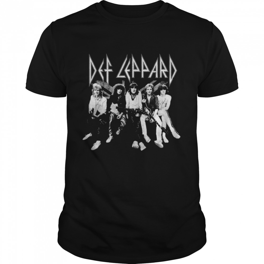 All Band Mambers Art Retro Def Leppard shirt