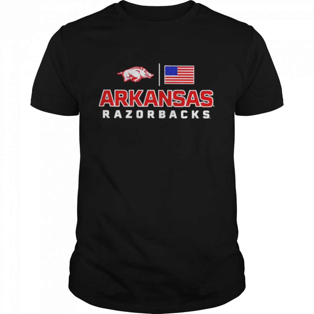 American flag Arkansas Razorbacks old glory shirt