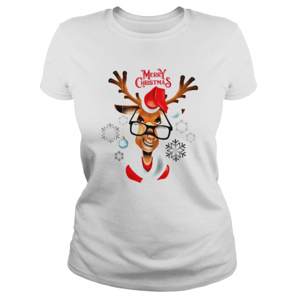 Deer Merry Christmas Christmas shirt Classic Women's T-shirt