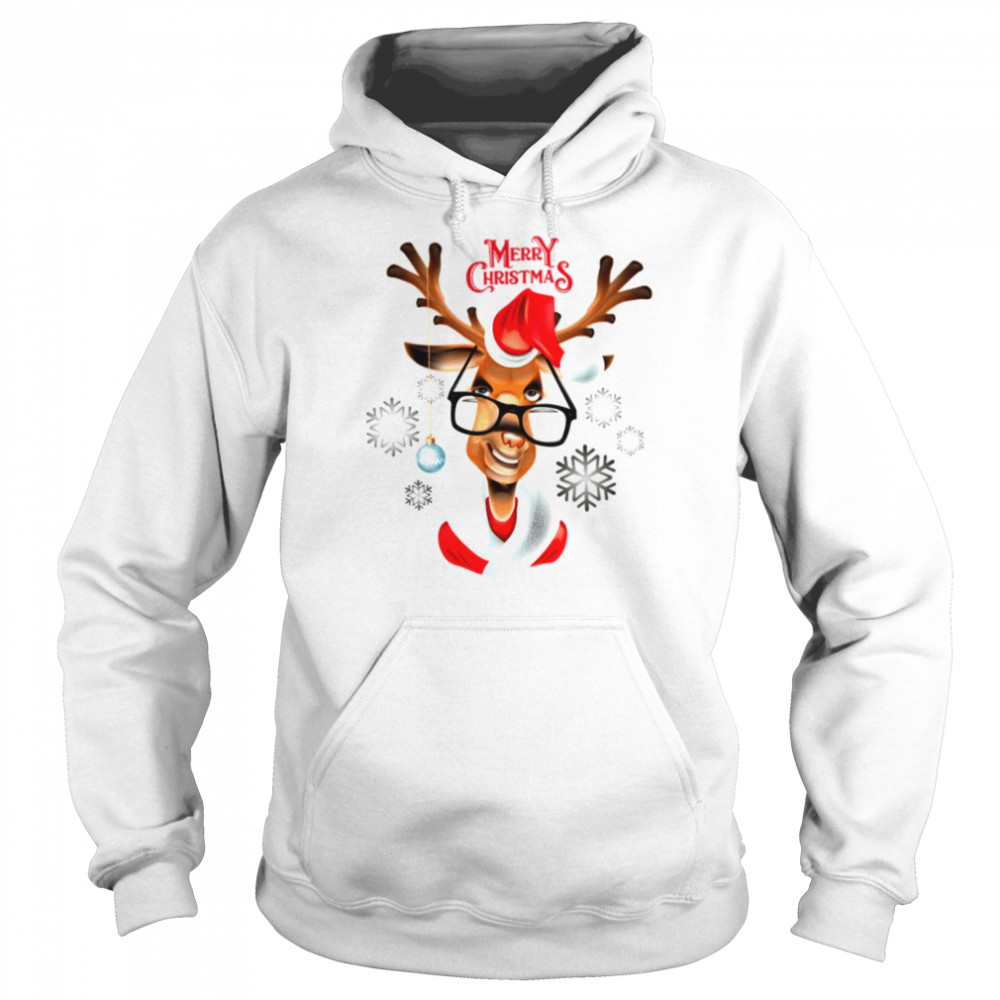 Deer Merry Christmas Christmas shirt Unisex Hoodie