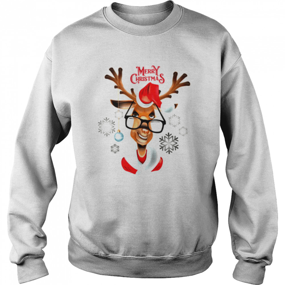 Deer Merry Christmas Christmas shirt Unisex Sweatshirt