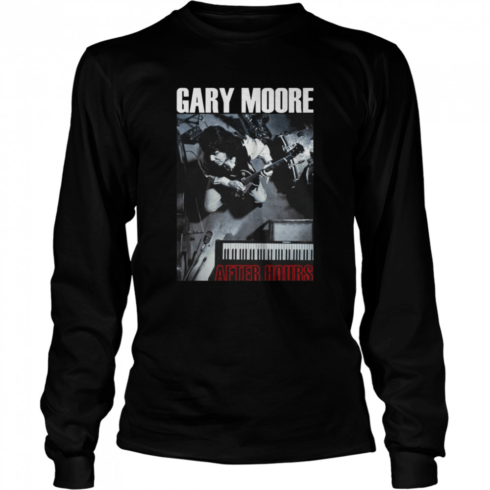 Graphic Rock Gary Moore After Hours Thin Lizzy Skid Row shirt Long Sleeved T-shirt