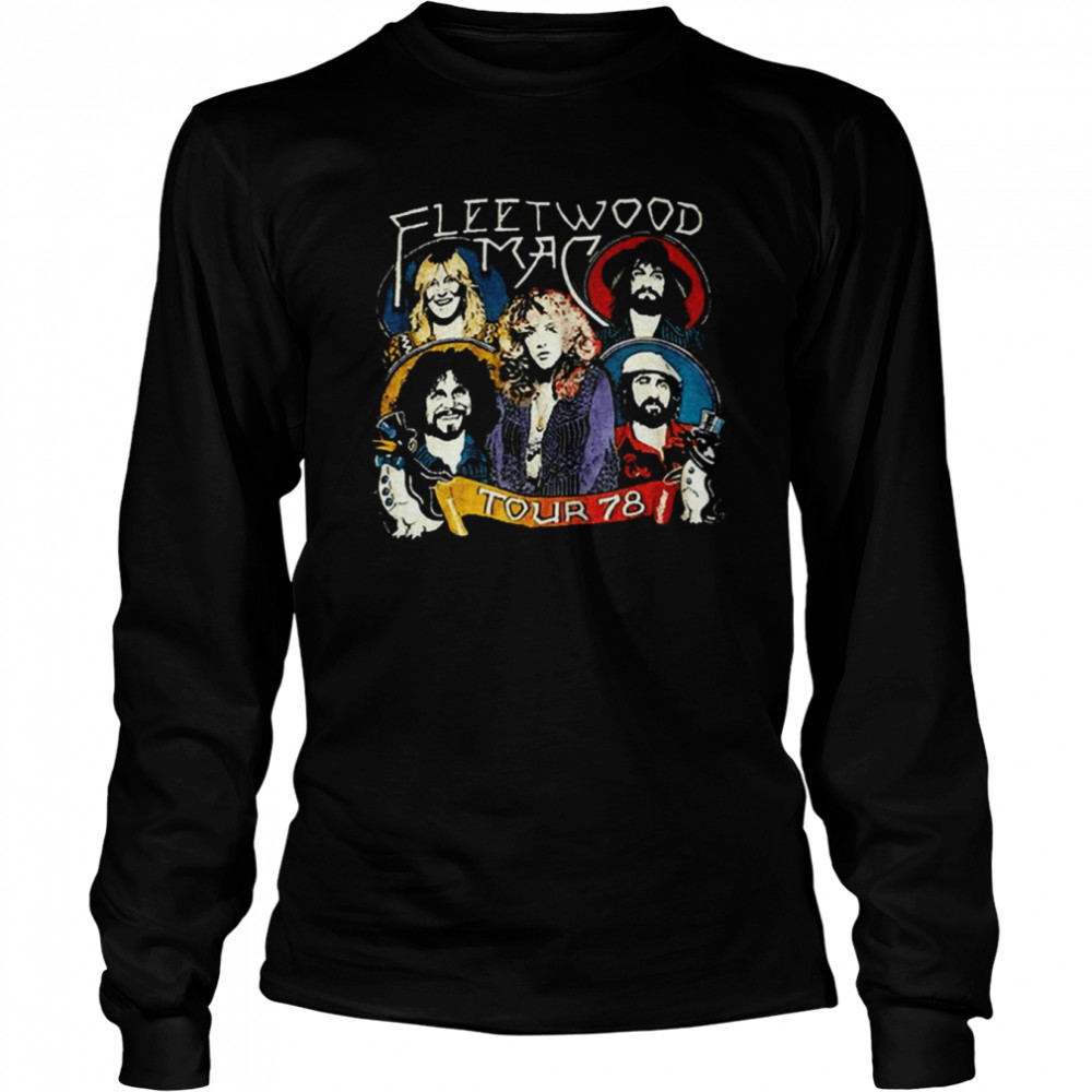 Group Mac Potrait The 78′ Tour Fleetwood Mac shirt Long Sleeved T-shirt