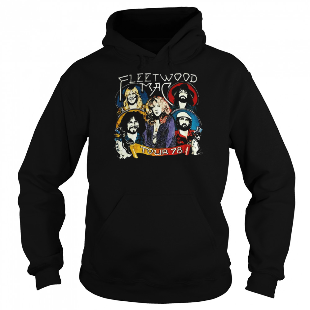 Group Mac Potrait The 78′ Tour Fleetwood Mac shirt Unisex Hoodie