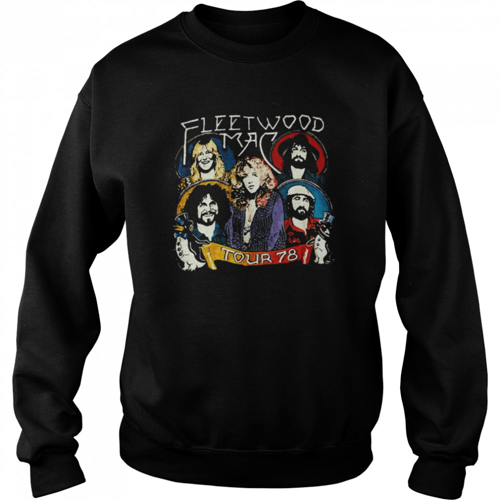 Group Mac Potrait The 78′ Tour Fleetwood Mac shirt Unisex Sweatshirt