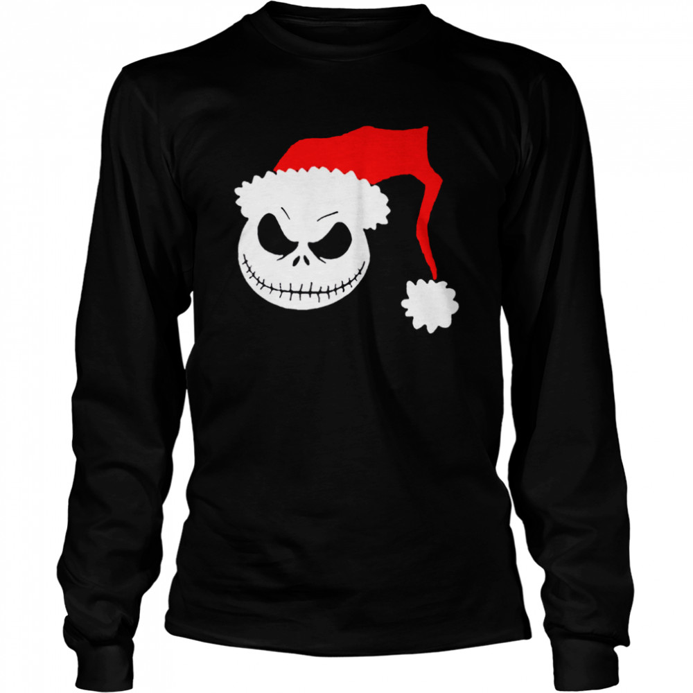 Hat Horror Skull Jack Skellington The Nightmare Before Christmas Santa shirt Long Sleeved T-shirt