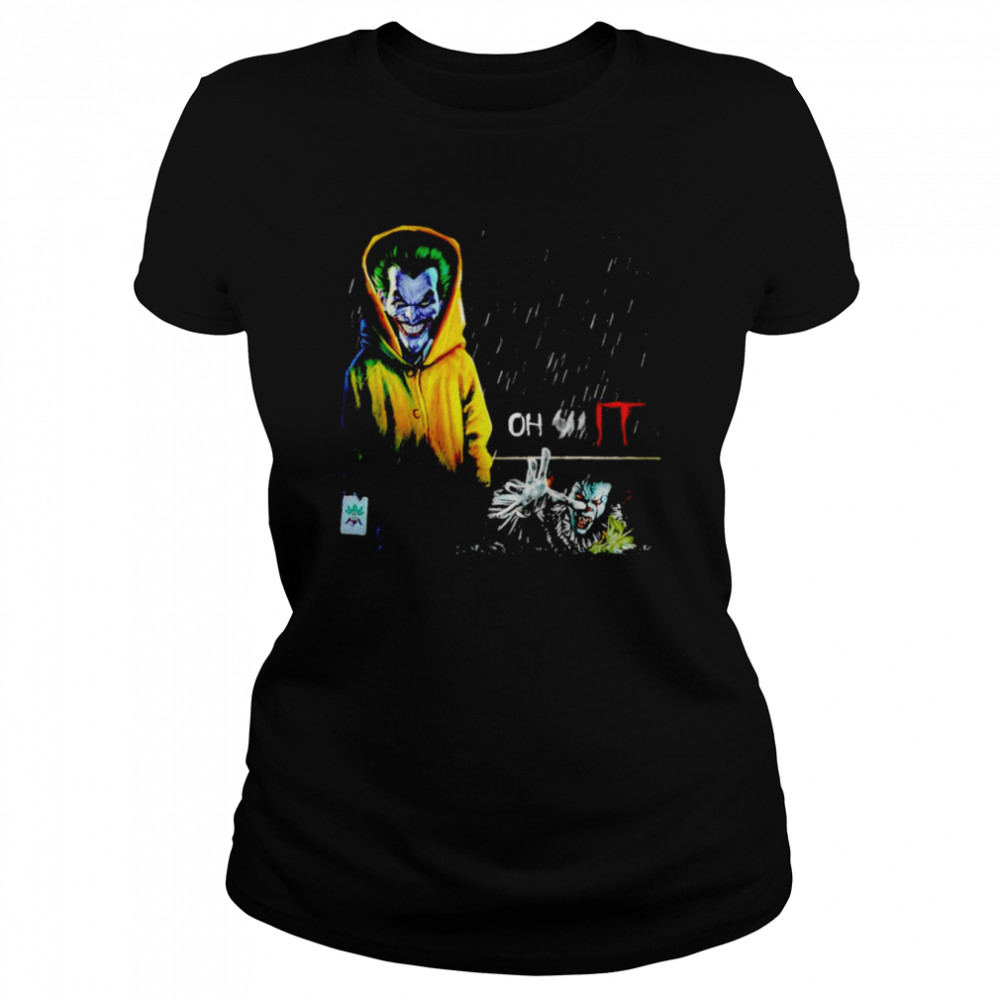 joker smile oh shit Pennywise IT shirt Classic Women's T-shirt