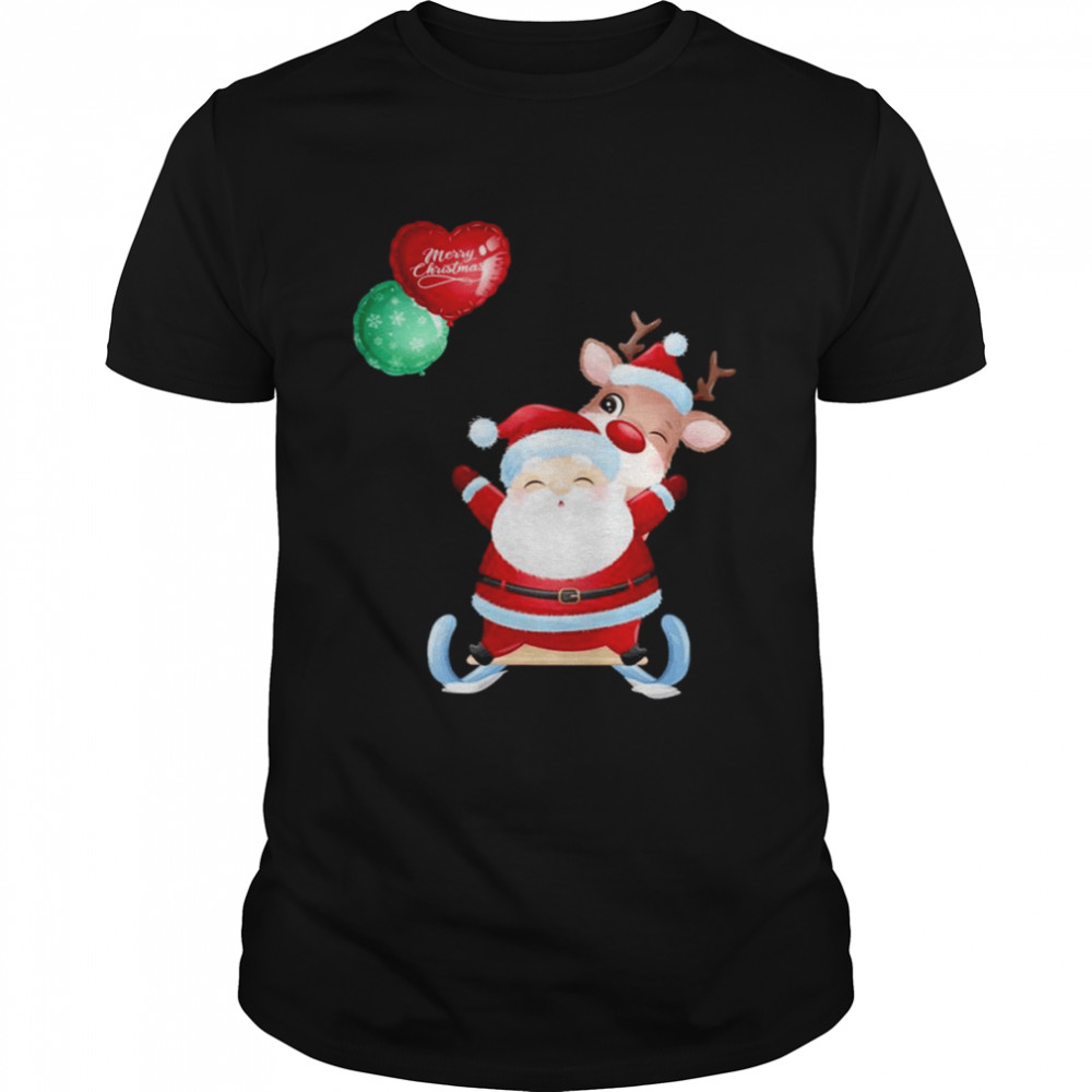 Santa Claus Holding Baloons shirt