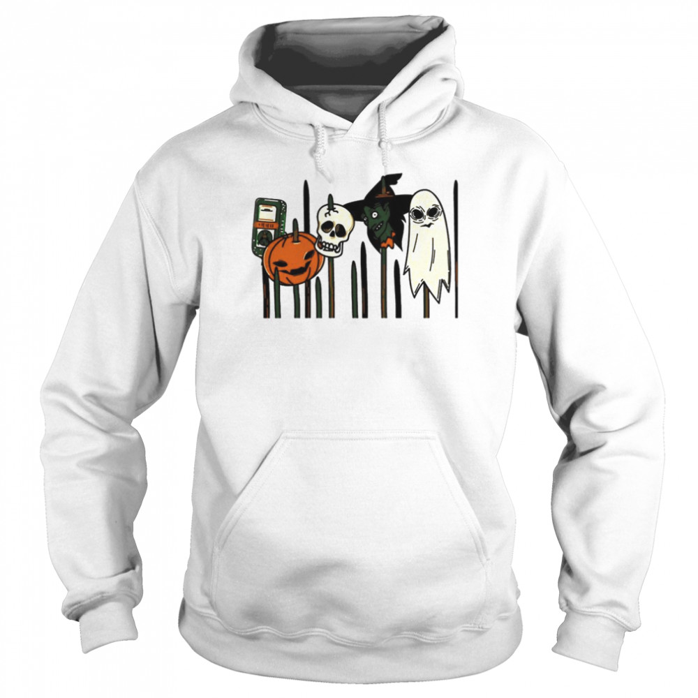 Scarycrow Pumpkin Head Iconic Symbols In Halloween shirt Unisex Hoodie
