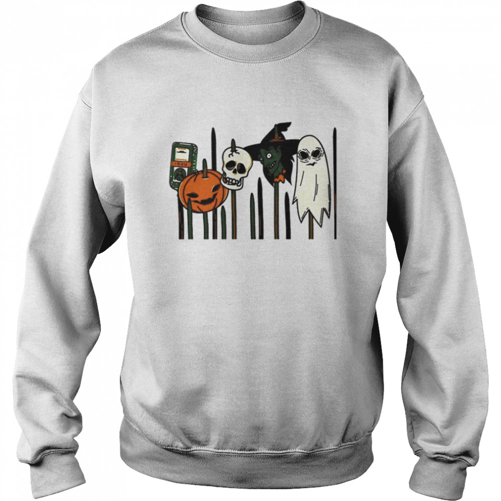 Scarycrow Pumpkin Head Iconic Symbols In Halloween shirt Unisex Sweatshirt