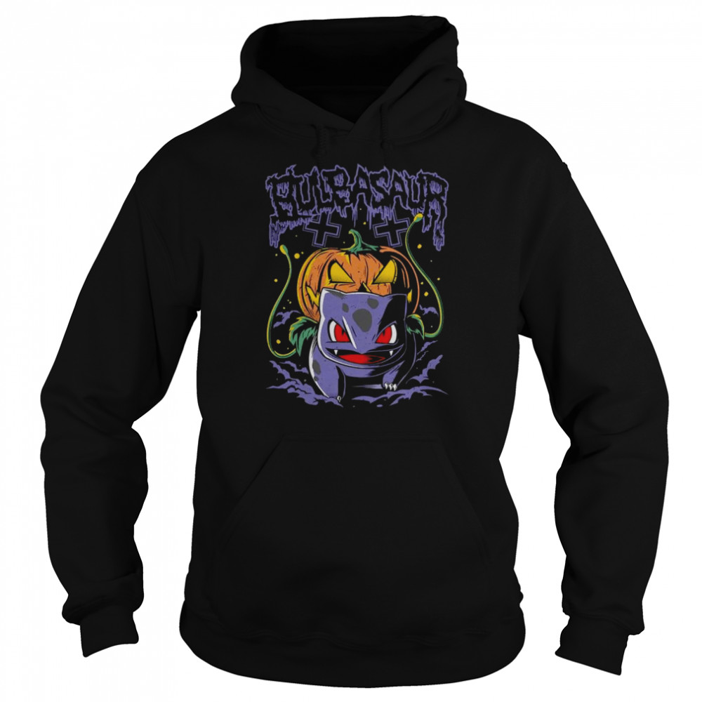 Bulbasaur Halloween Retro Gaming shirt Unisex Hoodie