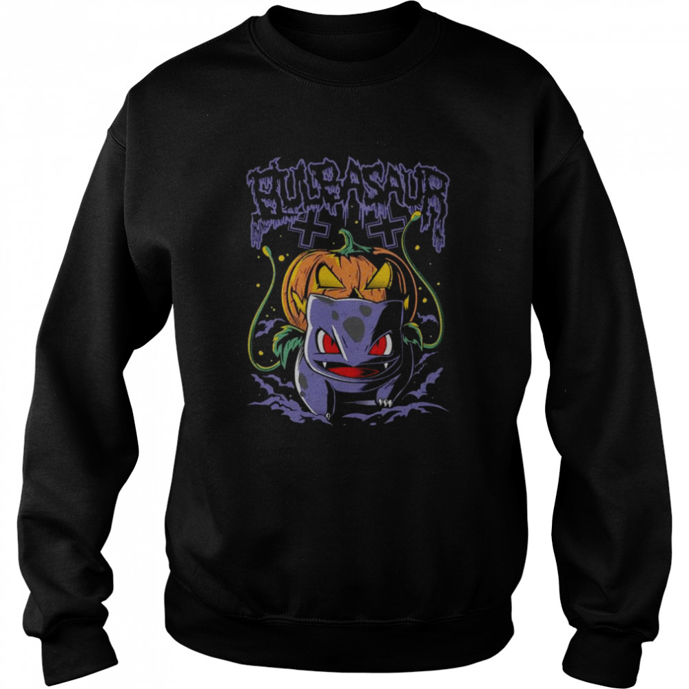 Bulbasaur Halloween Retro Gaming shirt Unisex Sweatshirt