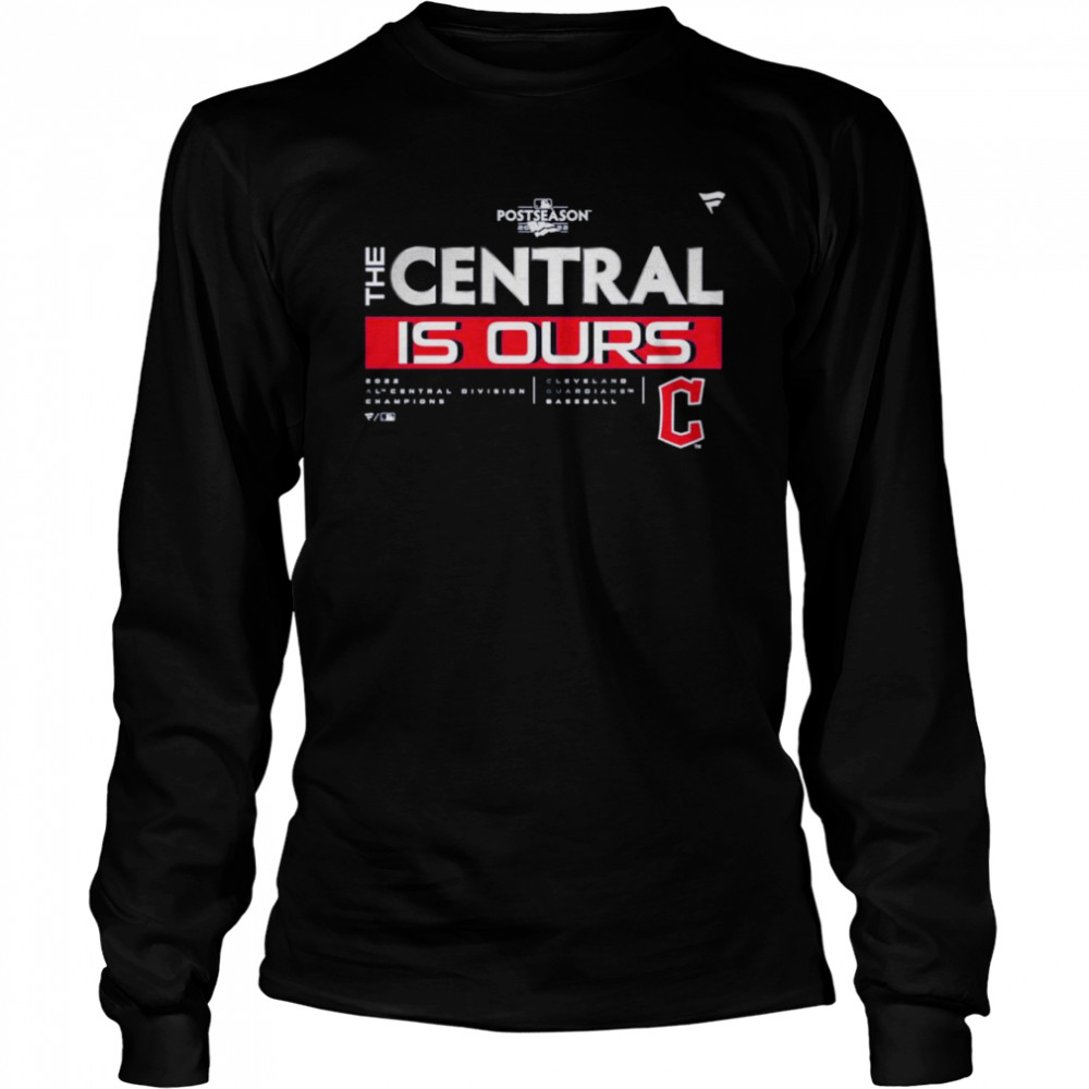 Cleveland Guardians 2022 AL Central Division Champions Locker Room T- Long Sleeved T-shirt