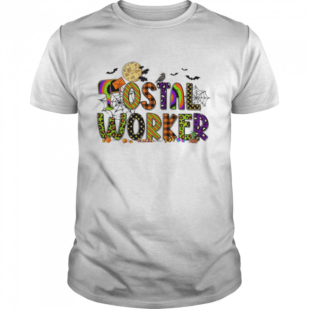 Happy Halloween Postal Worker Post Office shirt Classic Men's T-shirt