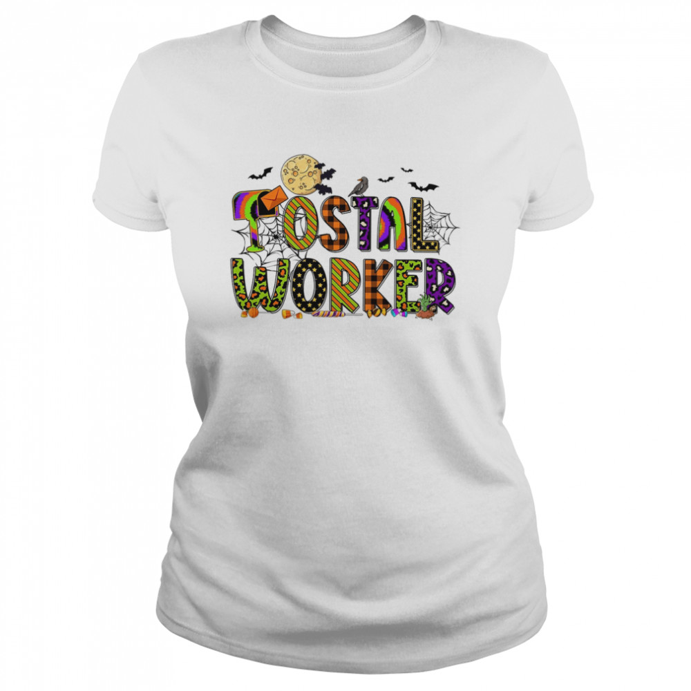 Happy Halloween Postal Worker Post Office shirt Classic Women's T-shirt
