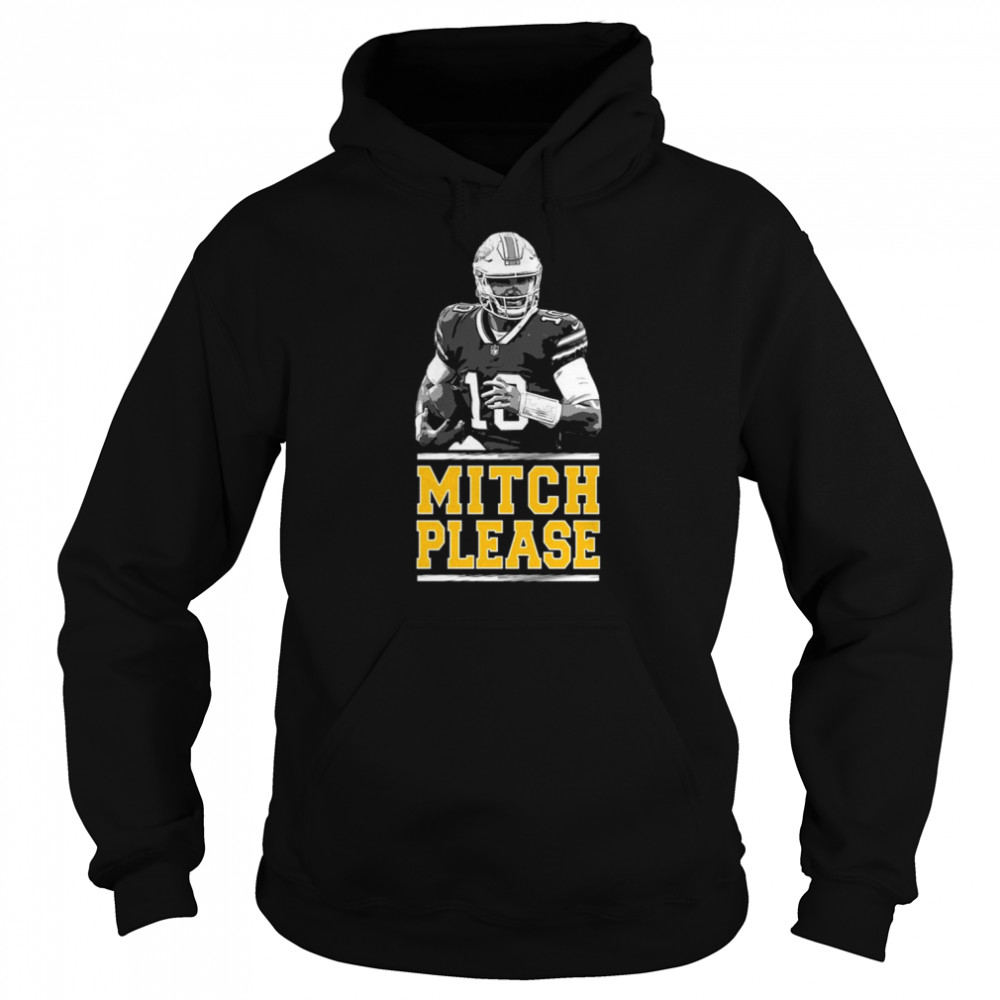Mitch Please Black And White Art Football shirt Unisex Hoodie