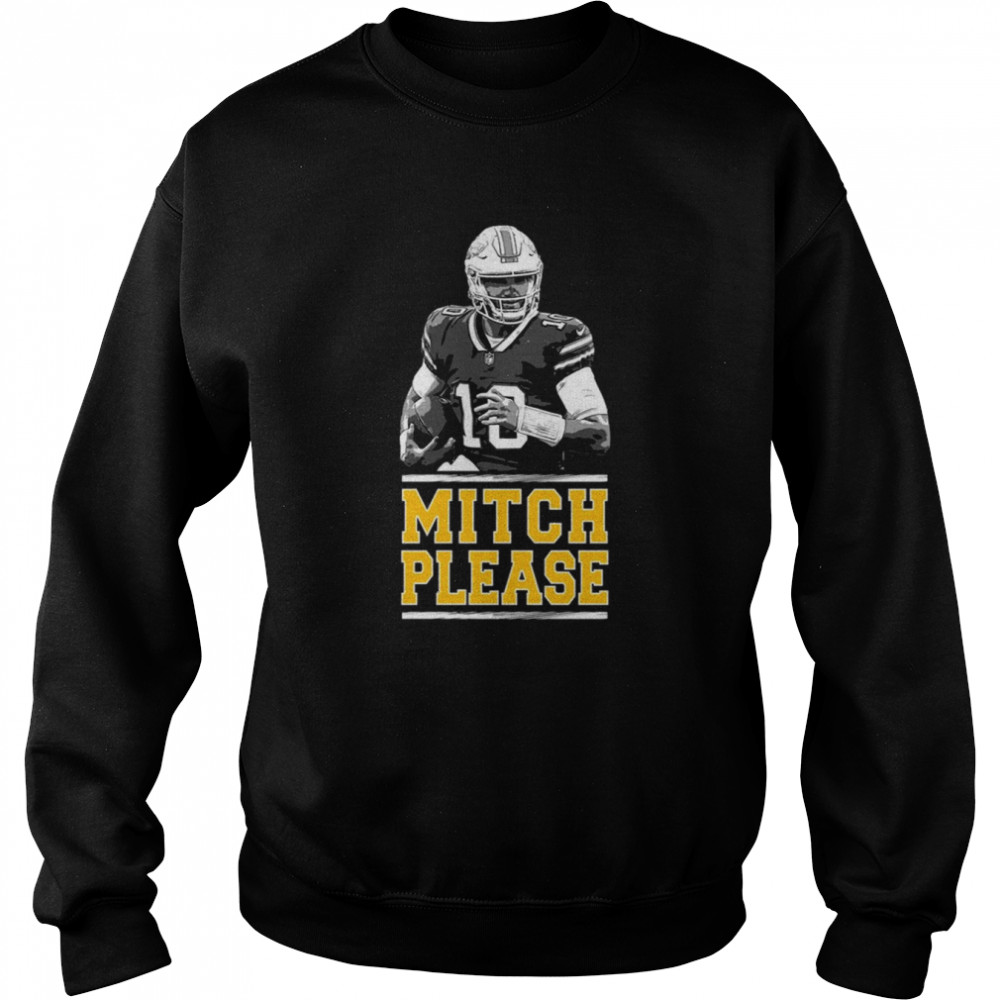 Mitch Please Black And White Art Football shirt Unisex Sweatshirt