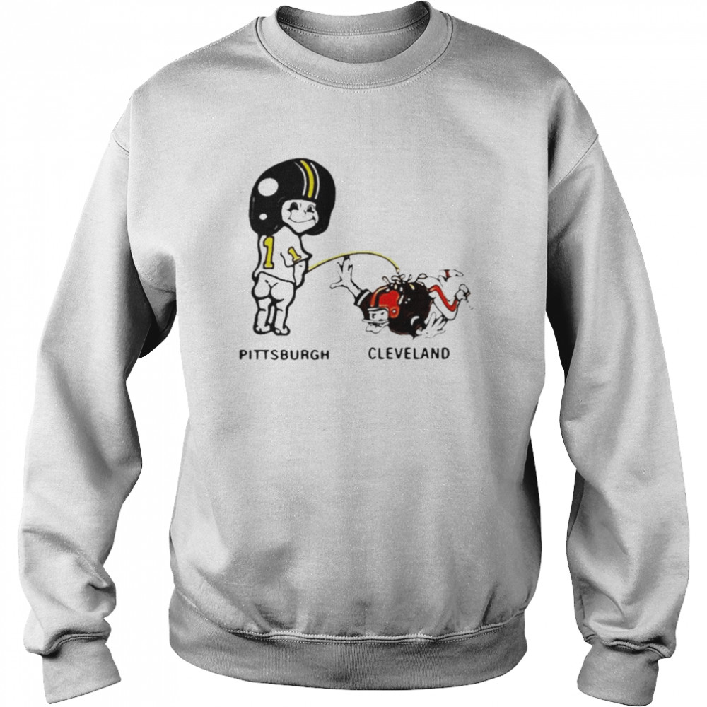 Pittsburgh Steelers Pee Cleveland Browns shirt Unisex Sweatshirt