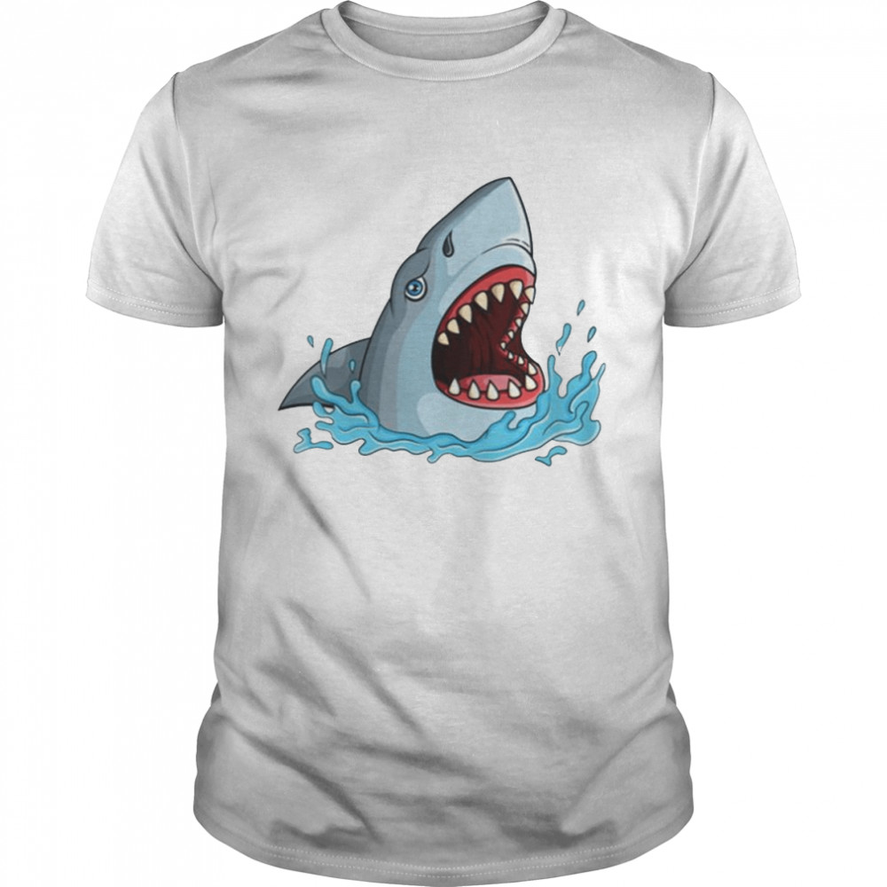Shark Action Animated Jaws Movie shirt Classic Men's T-shirt