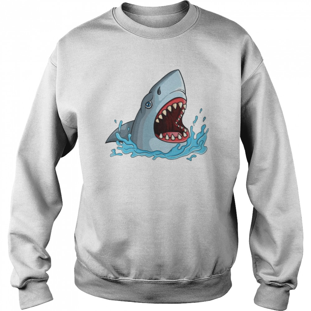 Shark Action Animated Jaws Movie shirt Unisex Sweatshirt