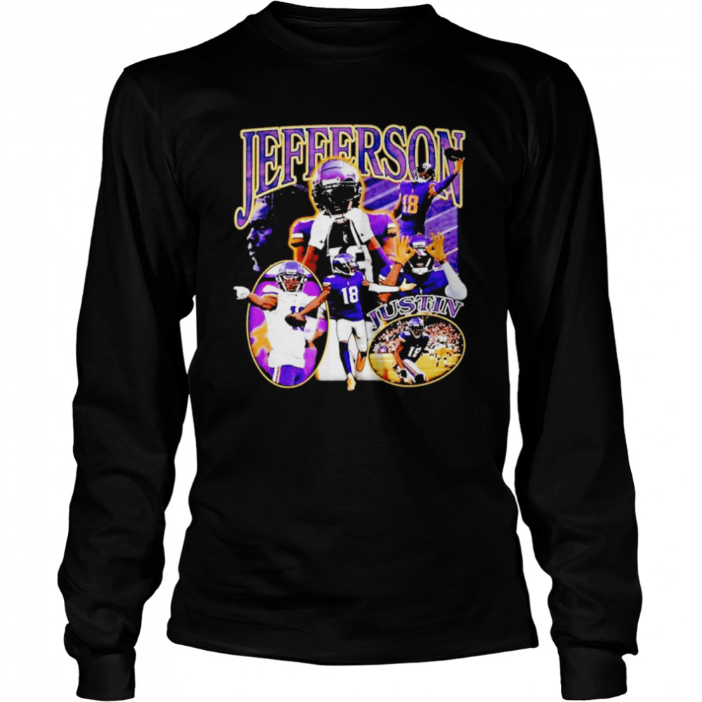 Vintage Justin Jefferson 90s shirt Long Sleeved T-shirt