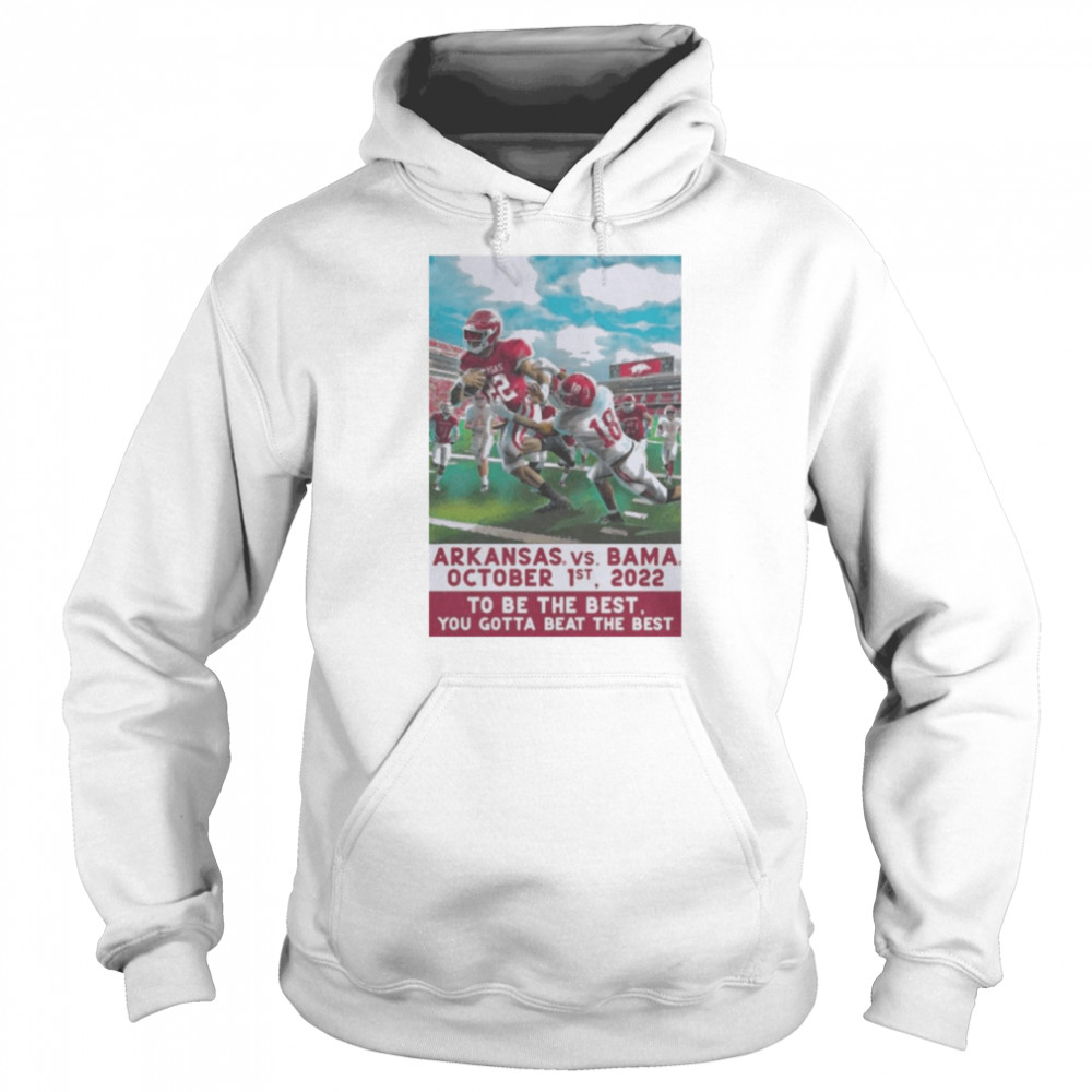 Alabama Crimson Tide Vs. Arkansas Razorbacks Game Day 2022 T-shirt Unisex Hoodie