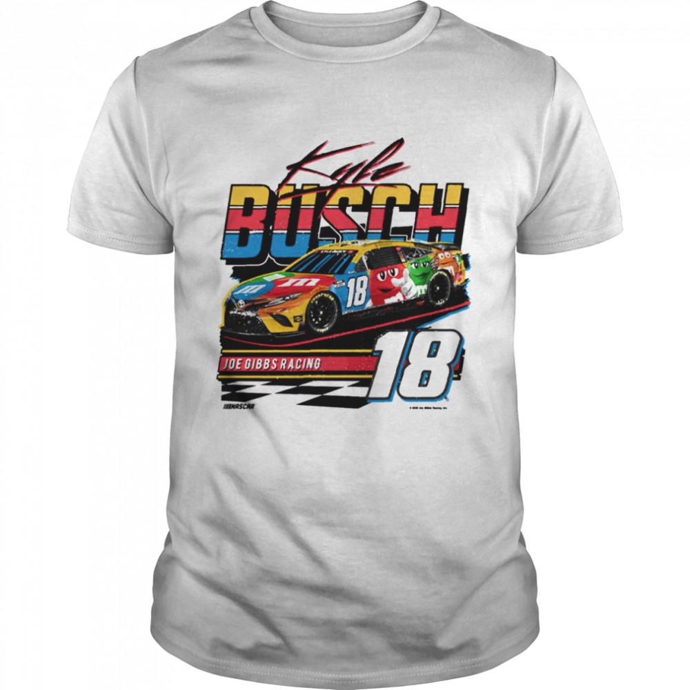 Kyle Busch Joe Gibbs Racing Team Collection M&M’s Wedge shirt