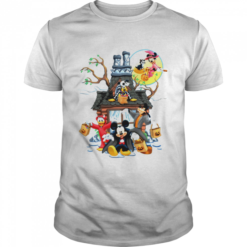 Mickey Haunted House Halloween shirt
