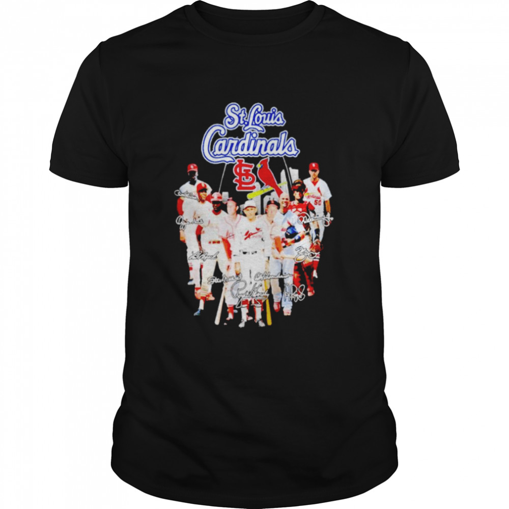 St Louis Cardinals legend signatures shirt